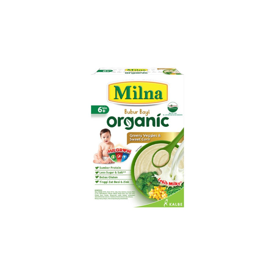 MILNA  BUBUR ORGANIK 6+ VEGGIE 12x120gr