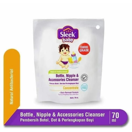 Sleek Baby Bottle Nipple & Accessories Cleanser Pouch 36x70ml