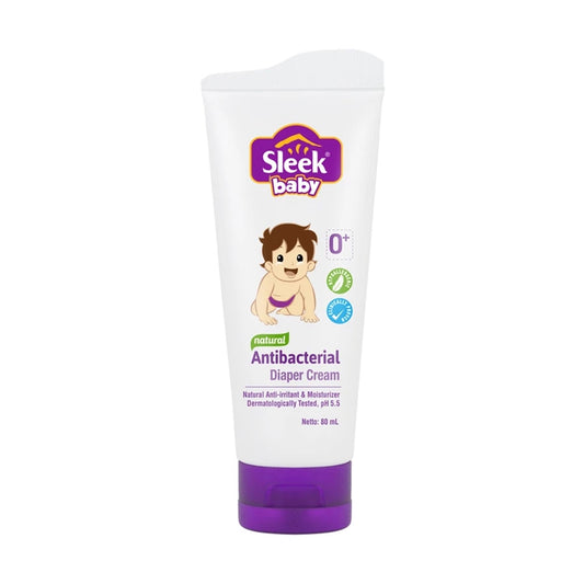 Sleek Baby Natural Antibacterial Diaper Cream Tube 36x80ml