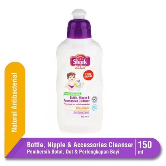 Sleek Baby Bottle Nipple & Accessories Cleanser Botol 36x150ml